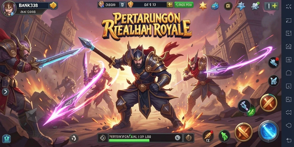 Tangkapan layar BANK338 menampilkan pertarungan seru dan strategi Battle Royale.