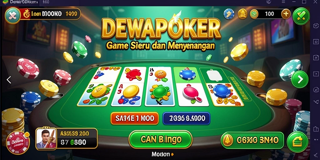 Tampilan gameplay DEWAPOKER yang seru dan interaktif.