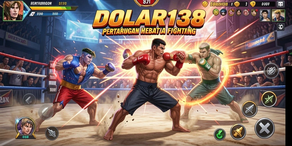 Tampilan seru dalam gameplay Fighting DOLAR138, siap untuk bertarung.