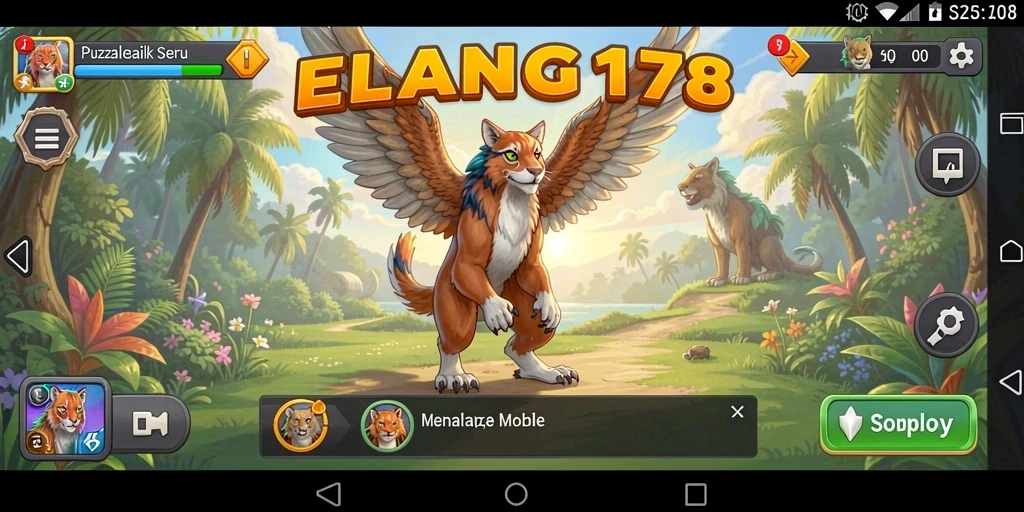 Screenshot ELANG178 menampilkan gameplay puzzle yang menantang dan menyenangkan.