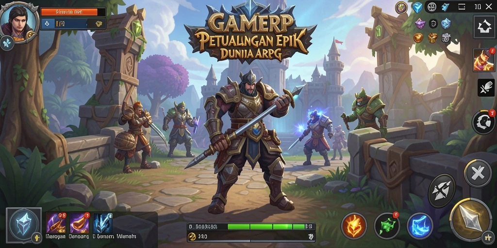 Menampilkan aksi seru dalam GAMERP yang mengesankan.