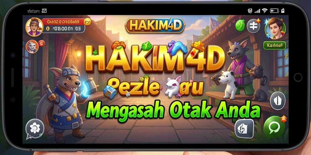 Tampilan gameplay HAKIM4D yang seru dan penuh tantangan teka-teki.