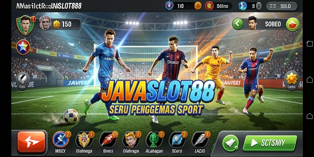 Screenshot <strong>JAVASLOT88</strong> menampilkan aksi seru dalam permainan olahraga.
