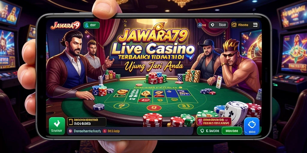 Tampilan menarik gameplay Live Casino dengan dealer profesional.