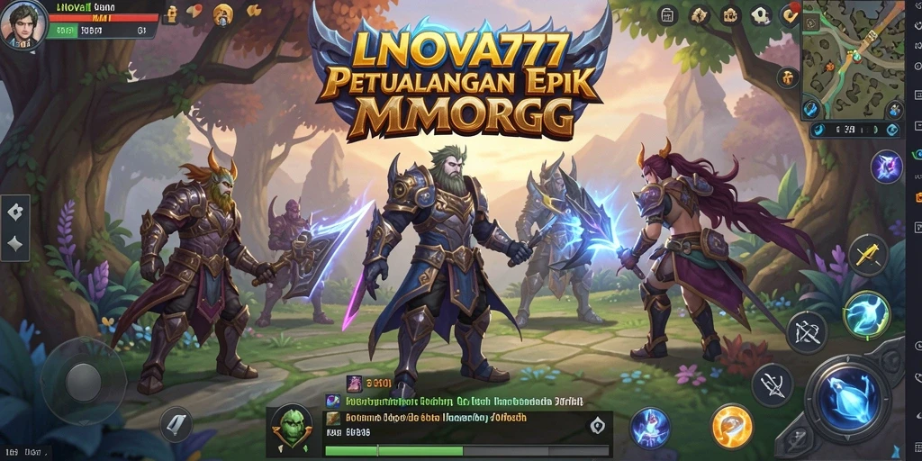 Screenshot gameplay LNOVA777 yang menunjukkan aksi seru di dunia MMORPG.