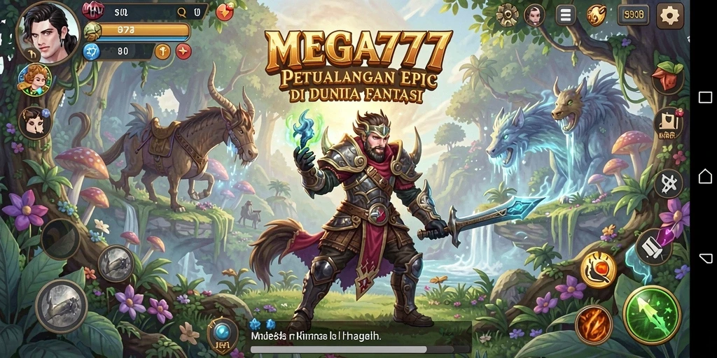Tampilan antarmuka pertarungan yang dinamis di MEGA777.