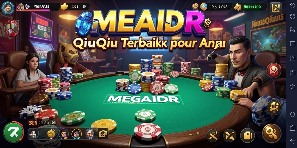 Tangkapan layar gameplay menunjukkan aksi seru permainan QiuQiu.